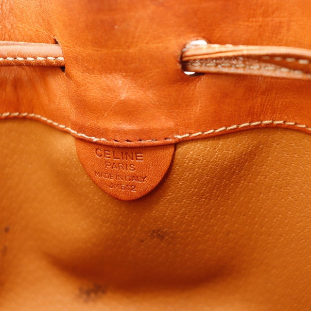Cordon de serrage Céline seau Macadam marron occasion — AMANA Vintage
