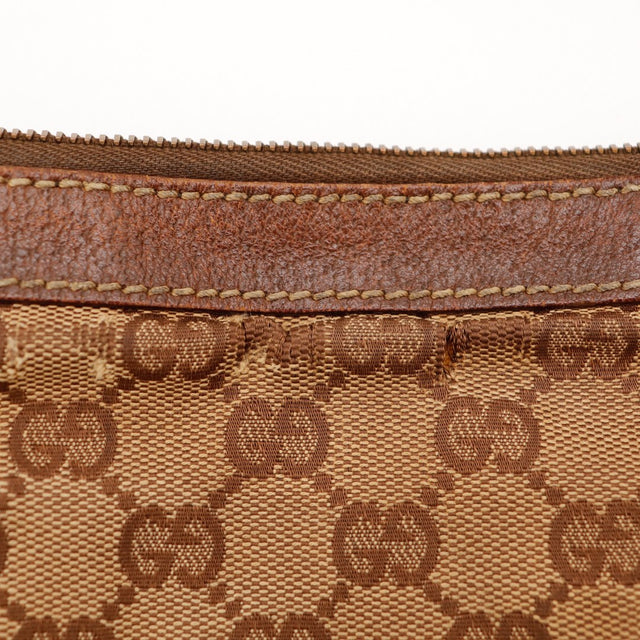 Detail bande Web et clous Gucci Hobo Web canvas GG — AMANA Vintage