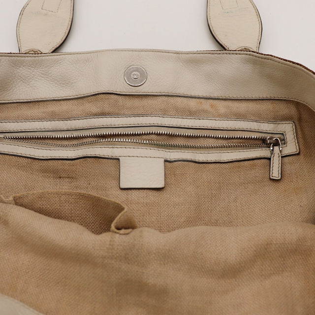 Interieur doublure toile Tote Horsebit Gucci avec poche zippee — AMANA Vintage