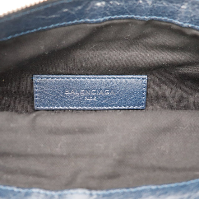 Intérieur doublure textile Pochette Balenciaga City Clip avec étiquette — AMANA Vintage