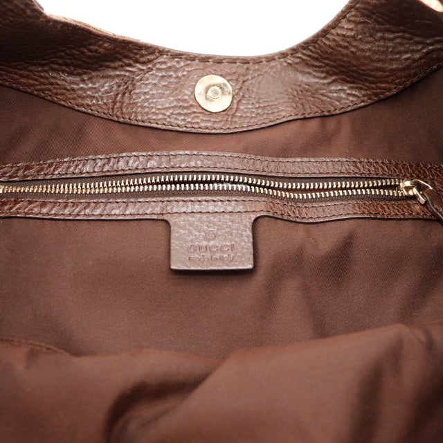 Interieur doublure marron sac Gucci Hobo Interlocking G occasion authentique — AMANA Vintage