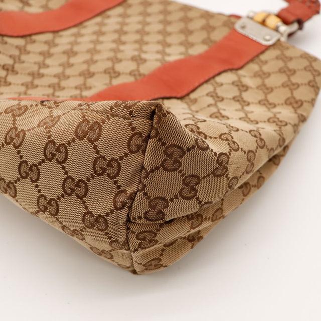 Détail coin supérieur Tote Bag Bamboo Gucci — AMANA Vintage