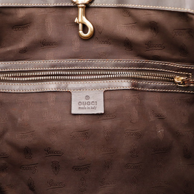 Interieur doublure Gucci Tote Web propre avec zip — AMANA Vintage
