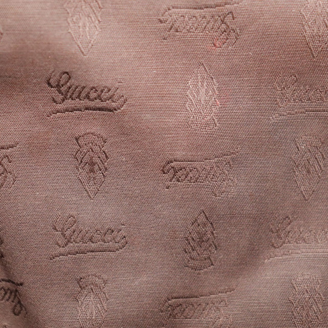 Detail doublure textile interieure Gucci Tote Web — AMANA Vintage