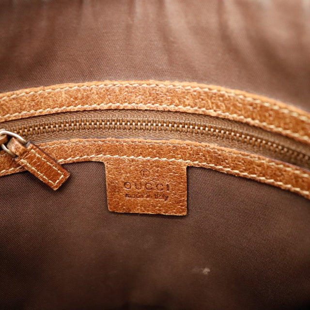 Intérieur doublure sac Gucci Hobo Web avec étiquette Gucci Made in Italy — AMANA Vintage