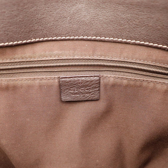 Intérieur doublure textile marron Gucci Tote Bag occasion — AMANA Vintage