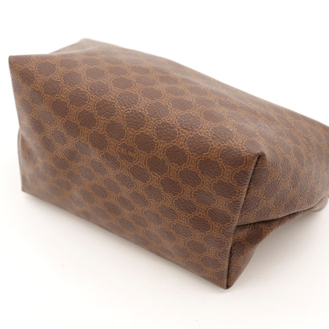 Détail de la fermeture Céline Pochette Macadam toile Macadam marron occasion authentique — AMANA Vintage