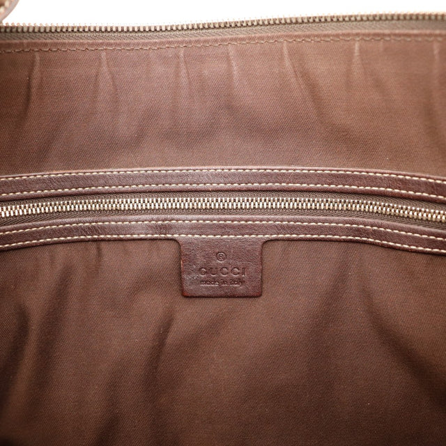 Intérieur doublure marron Gucci Hobo Web poche zippée occasion — AMANA Vintage