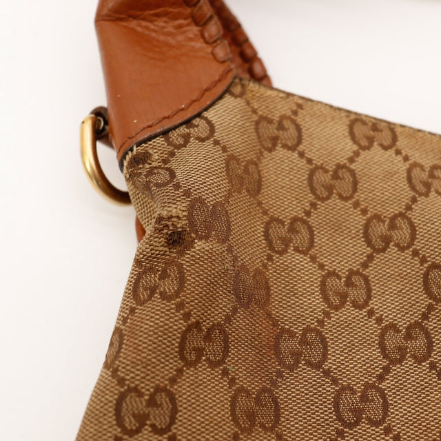 Détail canvas GG Gucci New Jackie close-up texture — AMANA Vintage