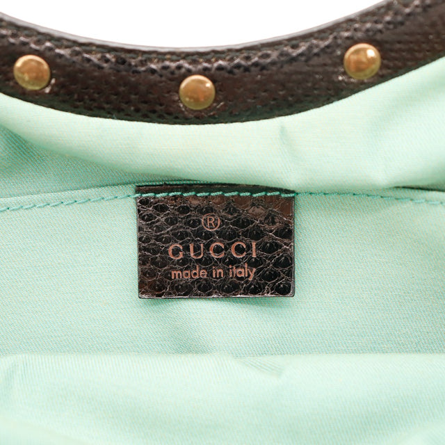 Intérieur doublure verte et étiquette Gucci made in Italy — AMANA Vintage
