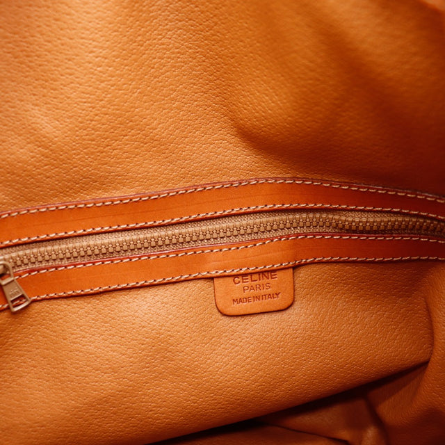 Intérieur doublure cuir sac seau Celine Macadam poche zippée — AMANA Vintage