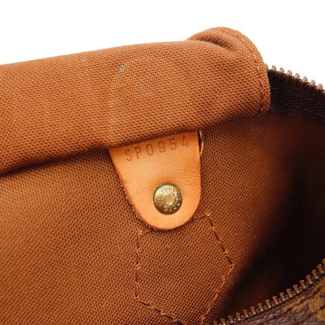 Détail coins et tranches Louis Vuitton Speedy 30 toile Monogramme — AMANA Vintage