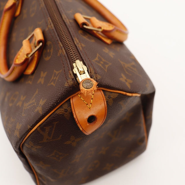 Vue du fond Louis Vuitton Speedy 30 toile Monogramme occasion authentique — AMANA Vintage