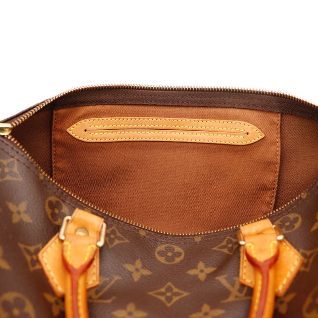 Tirette cuir Louis Vuitton Speedy 30 toile Monogram — AMANA Vintage