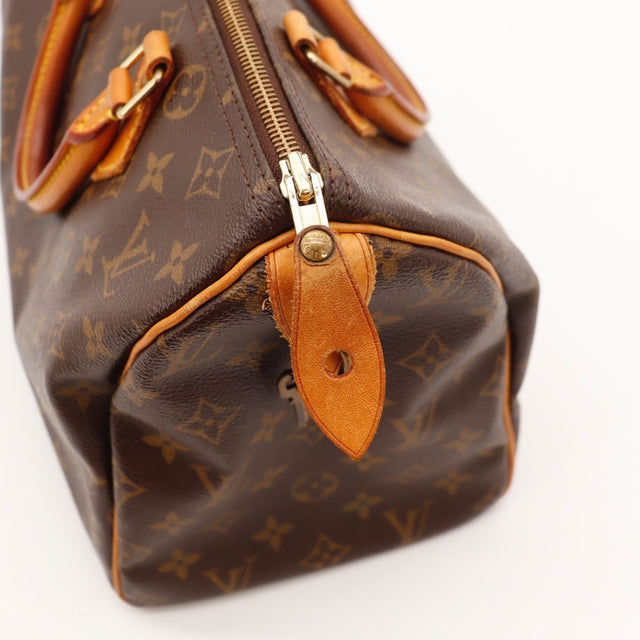 Vue de dessus Louis Vuitton Speedy 30 toile Monogram — AMANA Vintage