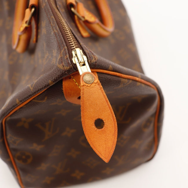 Vue de dessus Louis Vuitton Speedy 35 toile Monogram occasion — AMANA Vintage