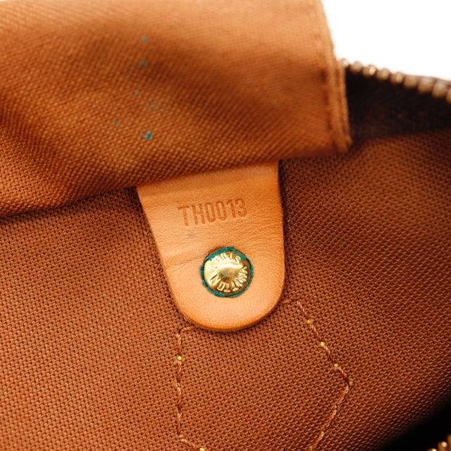 Tirette en cuir Louis Vuitton Speedy 30 toile Monogram — AMANA Vintage