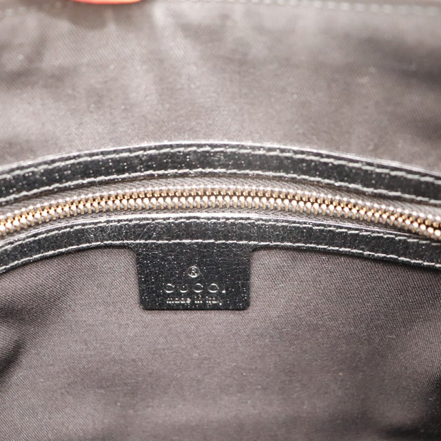Intérieur Hobo Bambou Gucci doublure textile grise étiquette Gucci Made in Italy — AMANA Vintage
