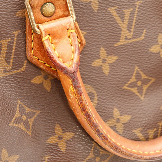 Vue laterale Louis Vuitton Speedy 25 toile Monogram occasion authentique — AMANA Vintage
