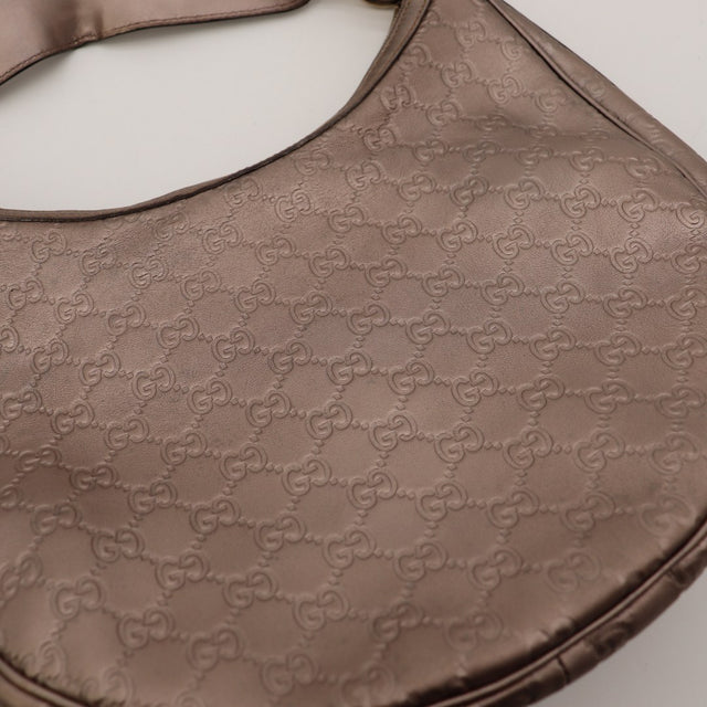 Détail anse Gucci Hobo Guccissima taupe occasion — AMANA Vintage