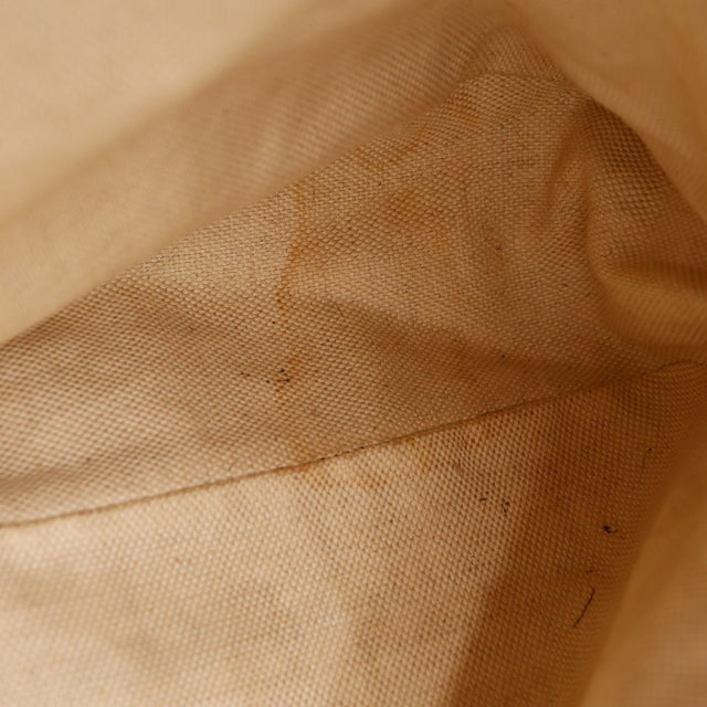 Détail intérieur Gucci Hobo Bambou doublure canvas fond gros plan — AMANA Vintage