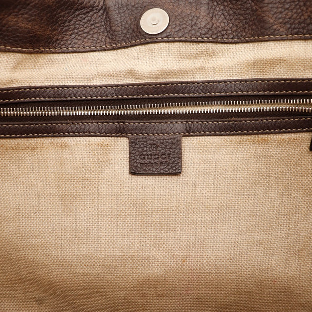 Intérieur Gucci Tote doublure toile beige poche zippée — AMANA Vintage