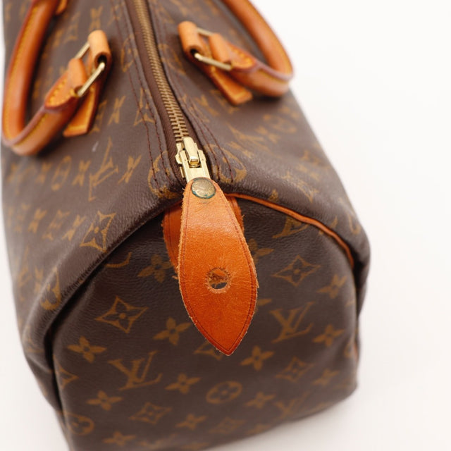 Vue de dessus Louis Vuitton Speedy 35 toile Monogram occasion authentique — AMANA Vintage