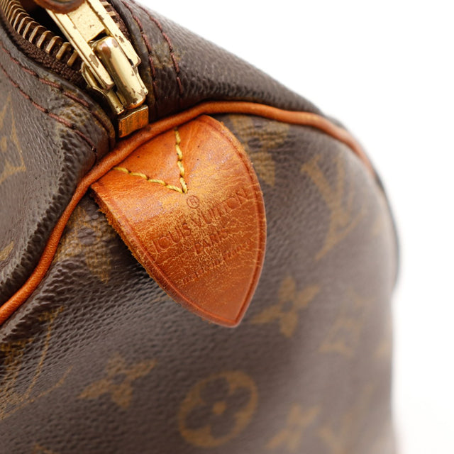 Vue fond Louis Vuitton Speedy 30 toile Monogram occasion — AMANA Vintage