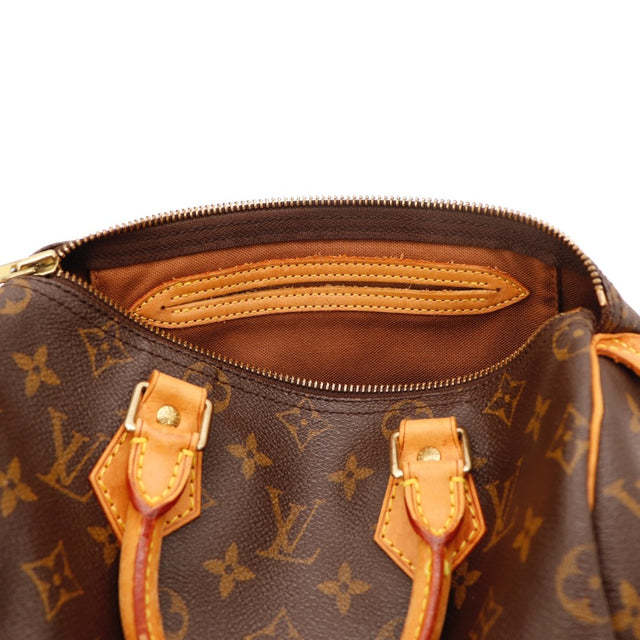 Vue du fond Louis Vuitton Speedy 25 toile Monogram — AMANA Vintage