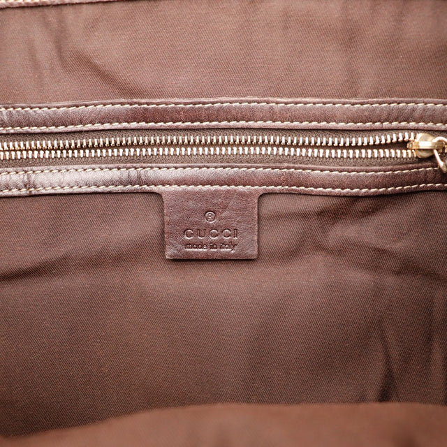 Intérieur Hobo Bambou Gucci doublure textile marron propre — AMANA Vintage