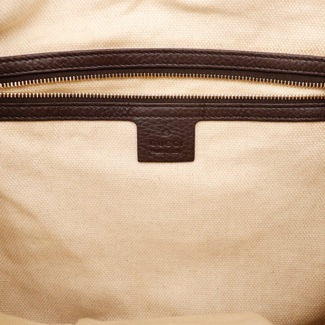 Le Hobo Bambou Gucci intérieur doublure toile beige propre — AMANA Vintage