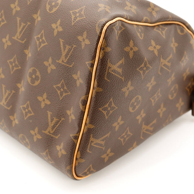 Vue de dessous Louis Vuitton Speedy 30 toile Monogram occasion — AMANA Vintage