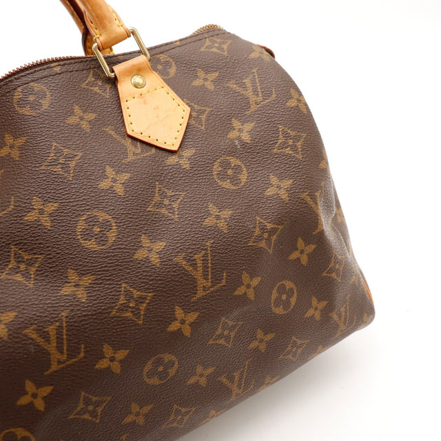 Detail date code SP0036 interieur Louis Vuitton Speedy 30 doublure textile — AMANA Vintage