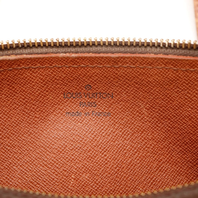 Détail bords en cuir des flancs Louis Vuitton Papillon 30 — AMANA Vintage