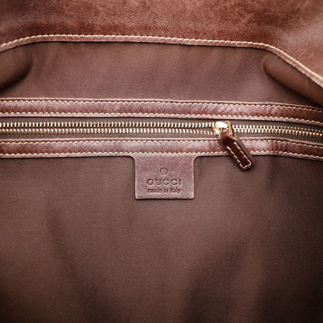 Interieur doublure marron Gucci Hobo Bambou occasion — AMANA Vintage
