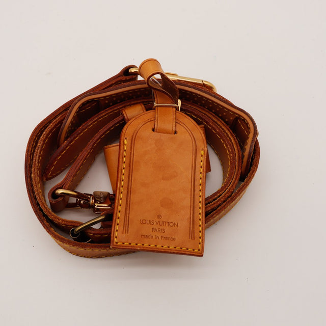 Bandoulière et étiquette bagage vachette Louis Vuitton Keepall 55 incluses — AMANA Vintage