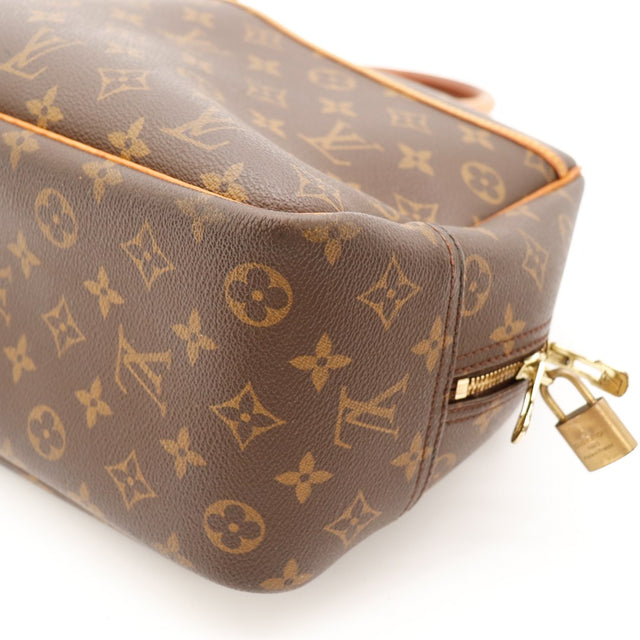 Vue detail coins et zip Louis Vuitton Deauville occasion — AMANA Vintage