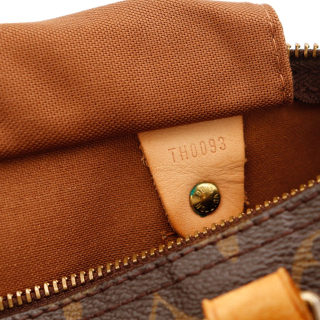 Date code TH0093 Louis Vuitton Speedy 30 intérieur languette vachette — AMANA Vintage