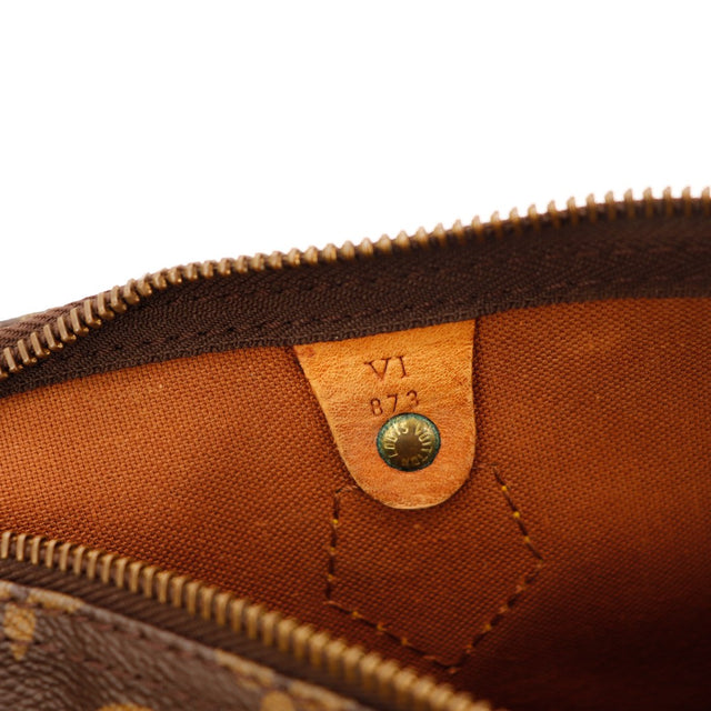 Détail date code VI 873 et rivet intérieur Louis Vuitton Speedy 35 — AMANA Vintage
