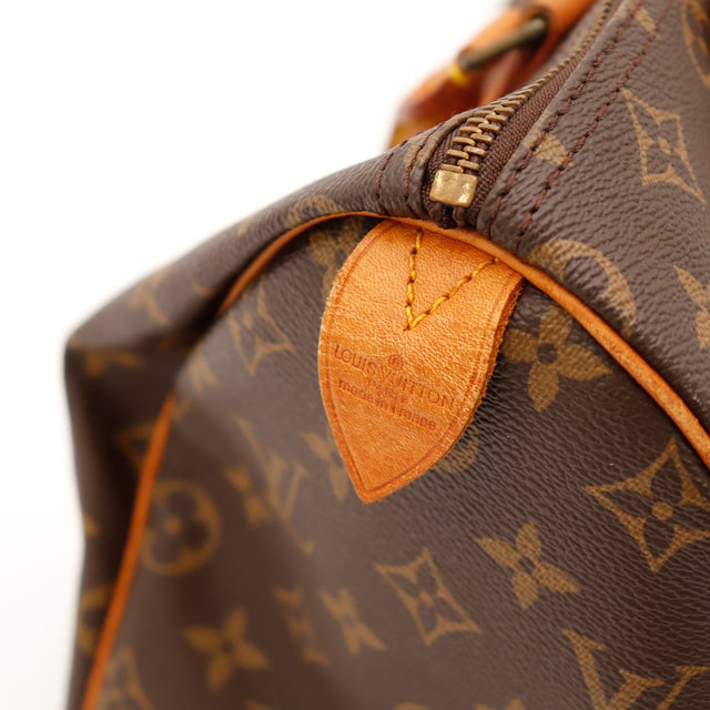 Détail tirette Louis Vuitton Speedy 35 Made in France — AMANA Vintage