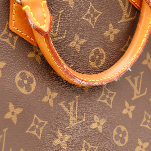 Détail décollement cuir base anse Louis Vuitton Speedy 35 — AMANA Vintage