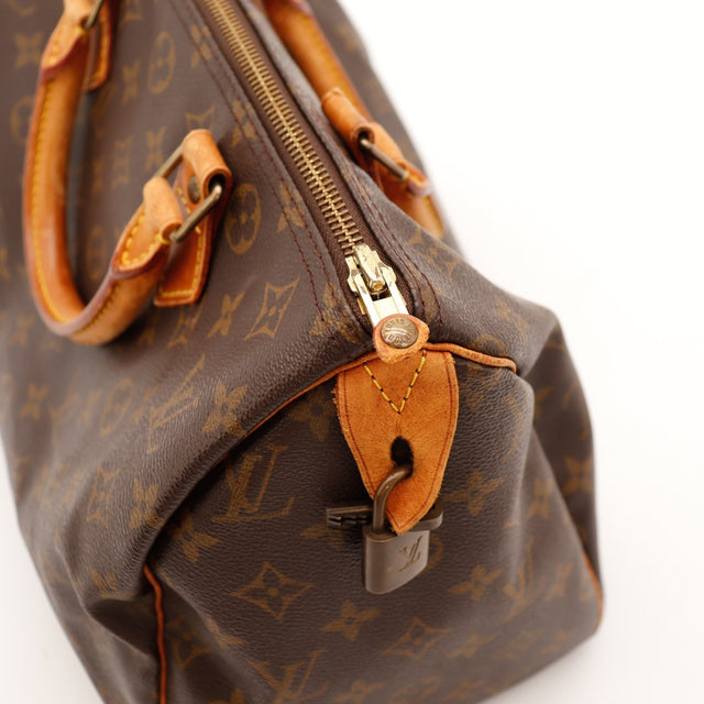 Détail cadenas Louis Vuitton Speedy 30 avec clé — AMANA Vintage