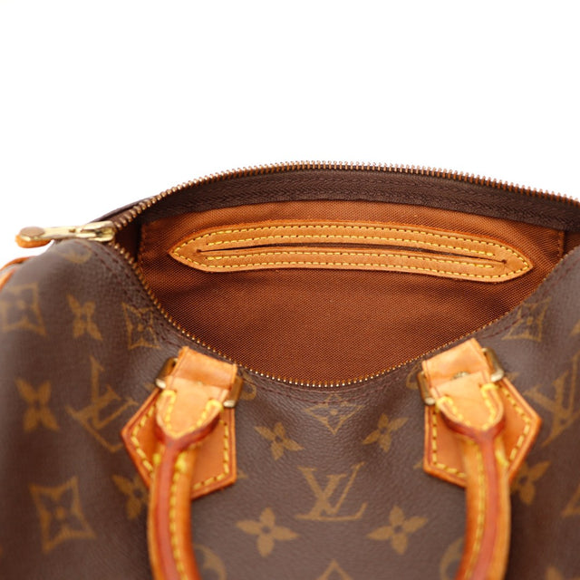 Intérieur Louis Vuitton Speedy 25 doublure textile marron propre — AMANA Vintage