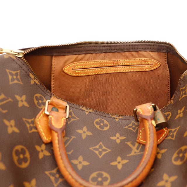 Intérieur Louis Vuitton Speedy 30 doublure textile marron poche — AMANA Vintage