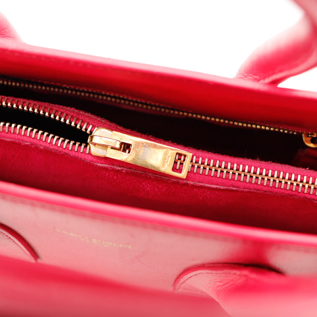 Interieur suede rouge Saint Laurent Sac de Jour Small occasion authentique — AMANA Vintage
