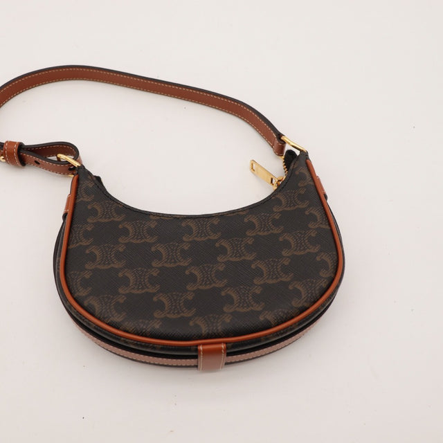 Bandoulière réglable en cuir Céline Ava Strap occasion authentique — AMANA Vintage
