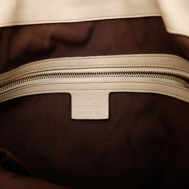Intérieur doublure Gucci Indy Hobo et étiquette occasion authentique — AMANA Vintage