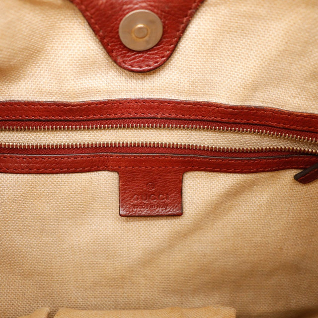 Intérieur doublure toile Gucci Hobo poche zippée tampon Gucci occasion authentique — AMANA Vintage