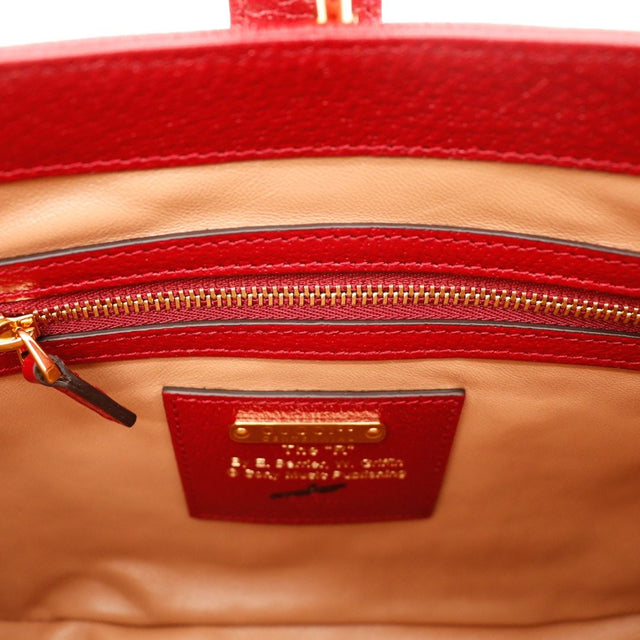 Intérieur Gucci Jackie 1961 doublure cuir camel zip doré propre occasion authentique — AMANA Vintage