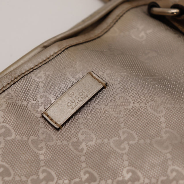 Detail plaque Gucci made in Italy Tote Bag — AMANA Vintage